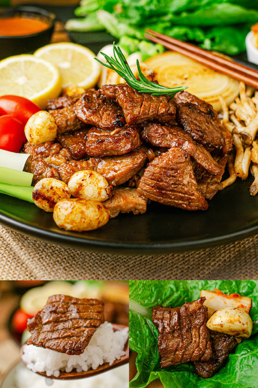 제주산 마늘양념 돼지칼집구이 400g 국내산 마늘