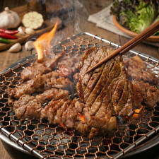 제주산 마늘양념 돼지칼집구이 400g 국내산 마늘