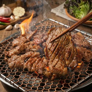 제주산 마늘양념 돼지칼집구이 400g 국내산 마늘