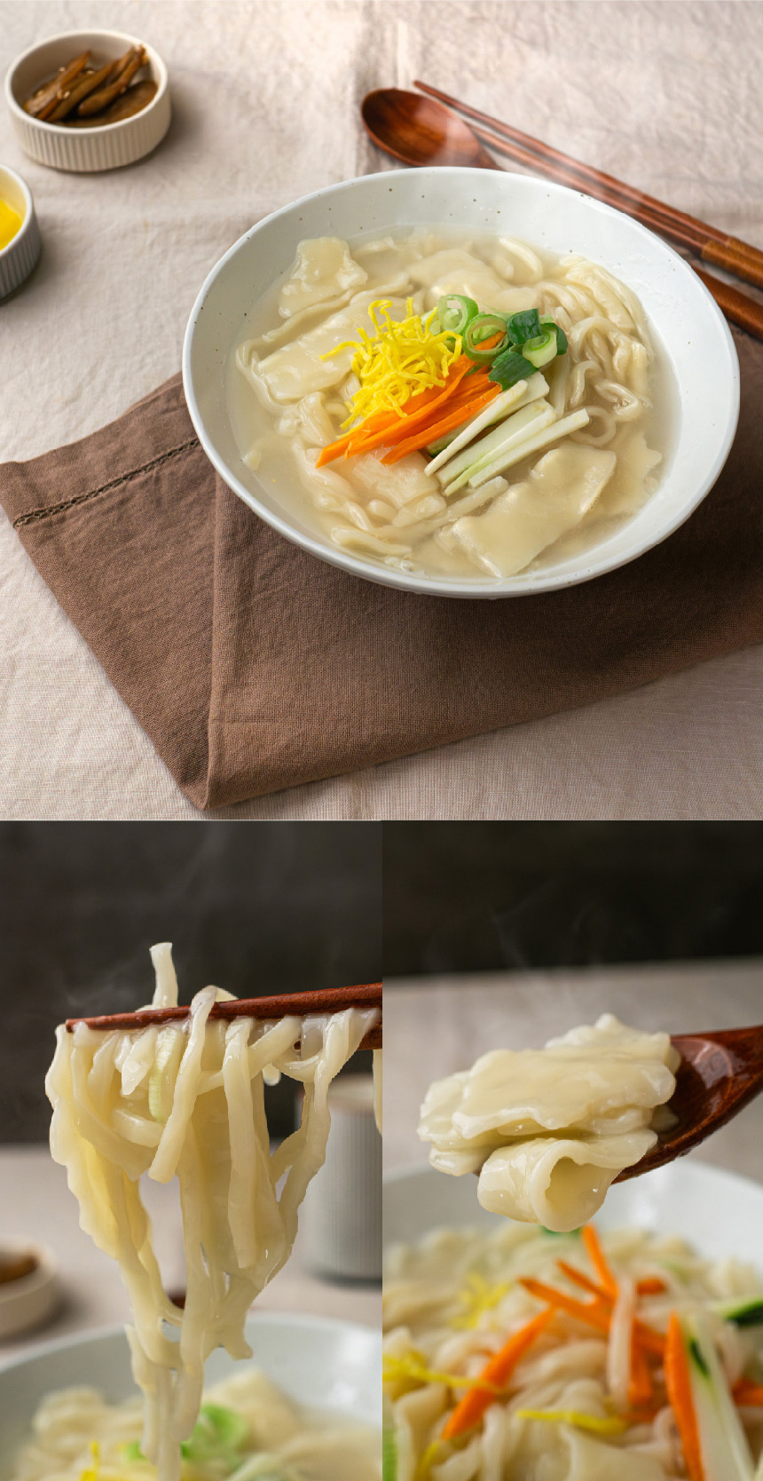 서문시장 손맛 칼제비 400g + 스프 2개 수타 생면 멸치육수